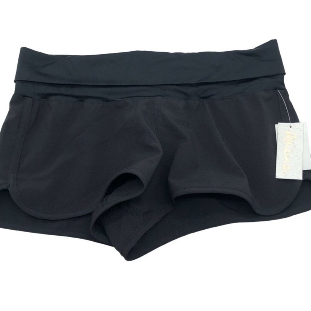 Raisins Womens 2" Aloha Dolphin-Hem Board Athletic Shorts Black swimming… - Picture 5 of 9